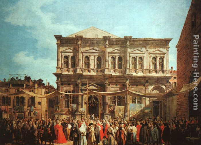 The Feast Day of St Roch painting - Canaletto The Feast Day of St Roch art painting